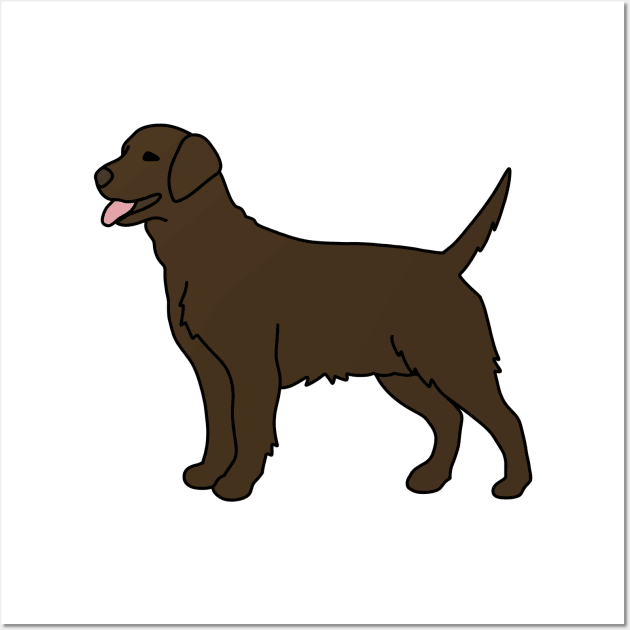 Chocolate Labrador Wall Art by Kelly Louise Art